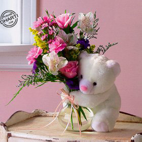 Mixed Flowers and a Bear.jpg (86 KB)
